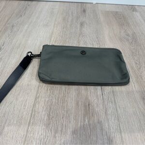 lululemon athletica Olive Green Wristlet Clutch